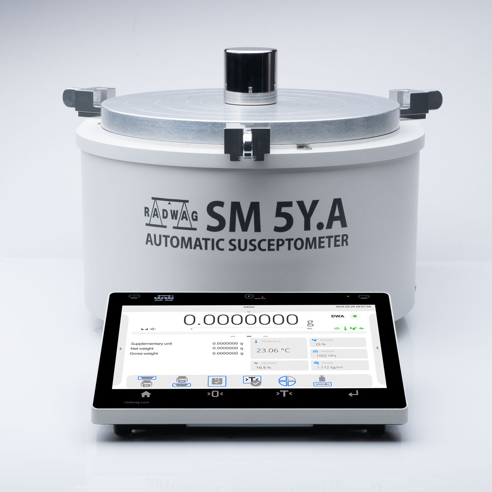 Automatyczne susceptometry do pomiaru magnetyzmu Radwag